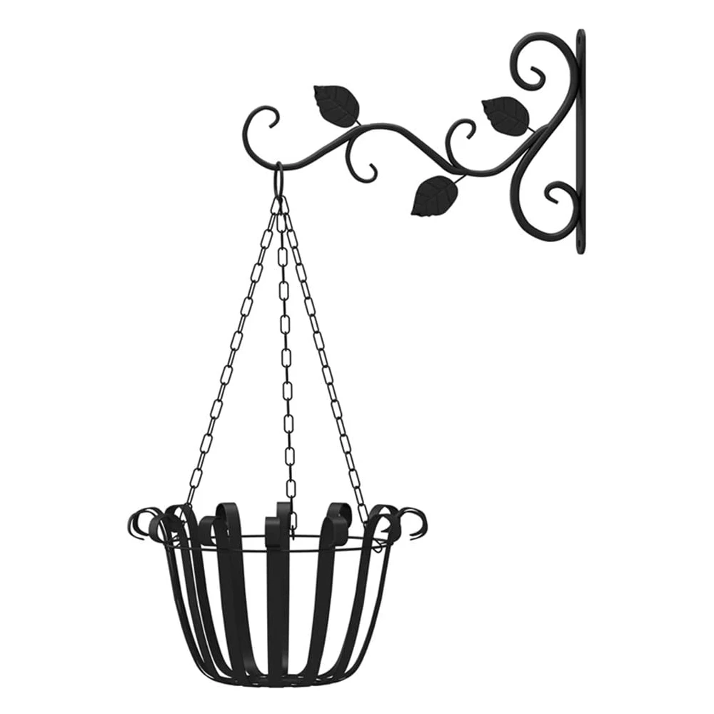 GOED-Europese stijl muur hangende bloempot steunbeugel haak ijzeren hanger planten houder balkon woondecoratie