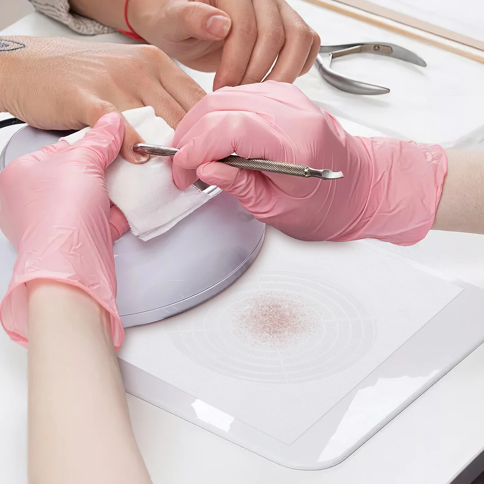 30 Sheets Nail Dust Vacuum Machine Filters Nonwoven Fabric Replacement for Nail Collector Dust Cleaning Convenient Use