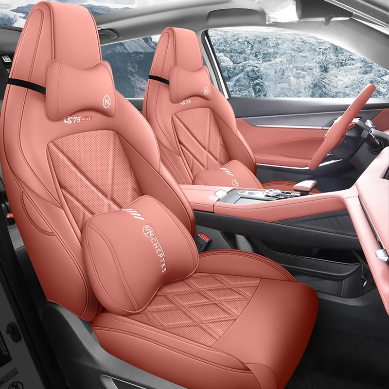 Premium Car Special Seat Cover For Changan CS75 plus 2023 2024  Auto Seat Waterproof Leather Protector Cushion Car Styling