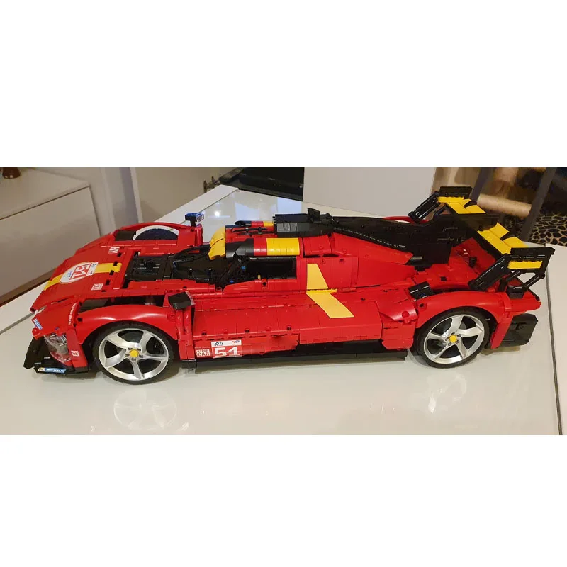 

MOC-152808Sports Super 499P спортивный автомобиль, строительные блоки, модель 3877, деталиMOC, креативные строительные блоки для мальчиков и детей на день рождения, игрушки, подарки