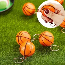 Mini Basquete Keychain para Homens, Mochila Pingente Decoração, Entusiastas Esportivos, Presente, 5 Pcs, 10Pcs