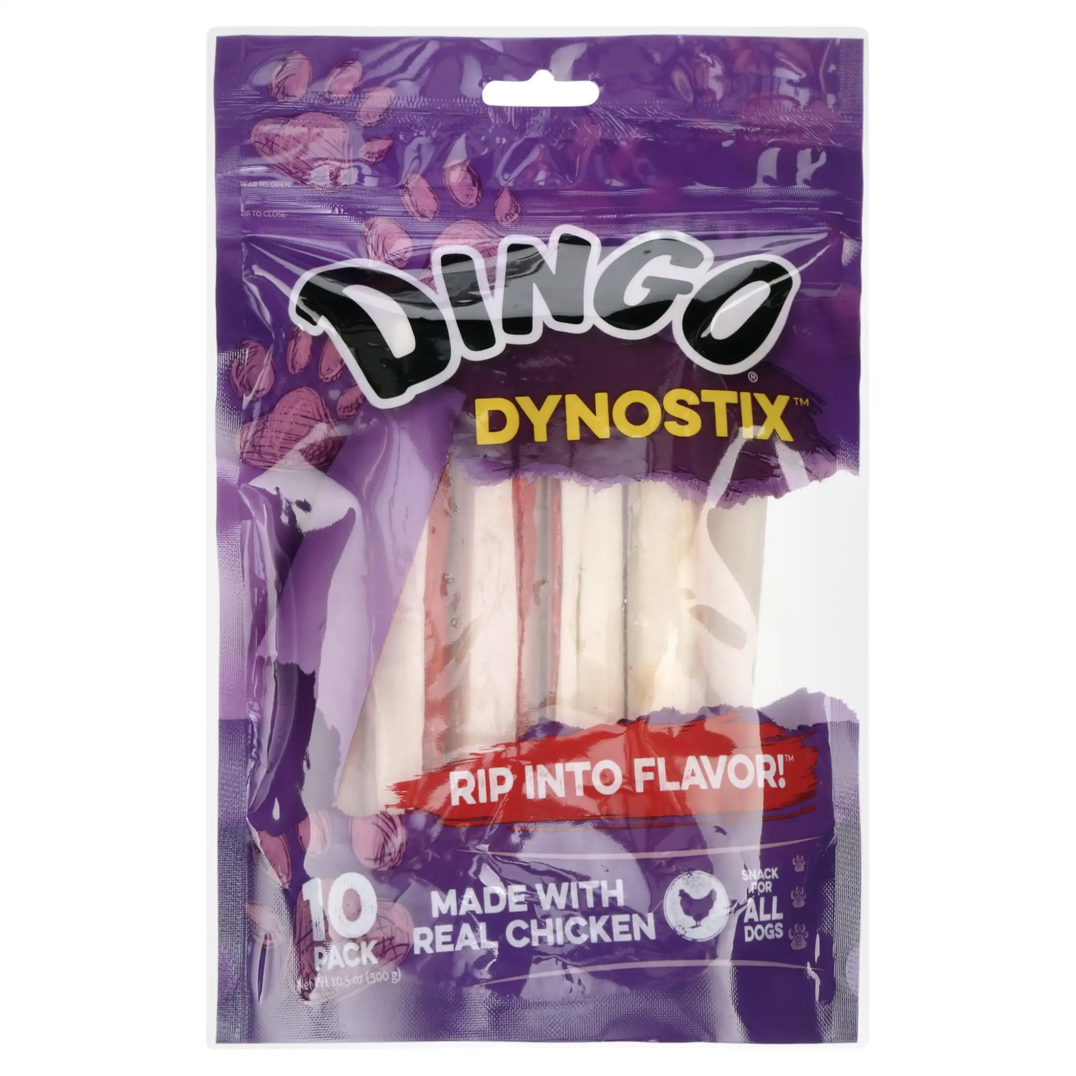 

Лакомство из сыромятной кожи Dynostix, 10 шт.