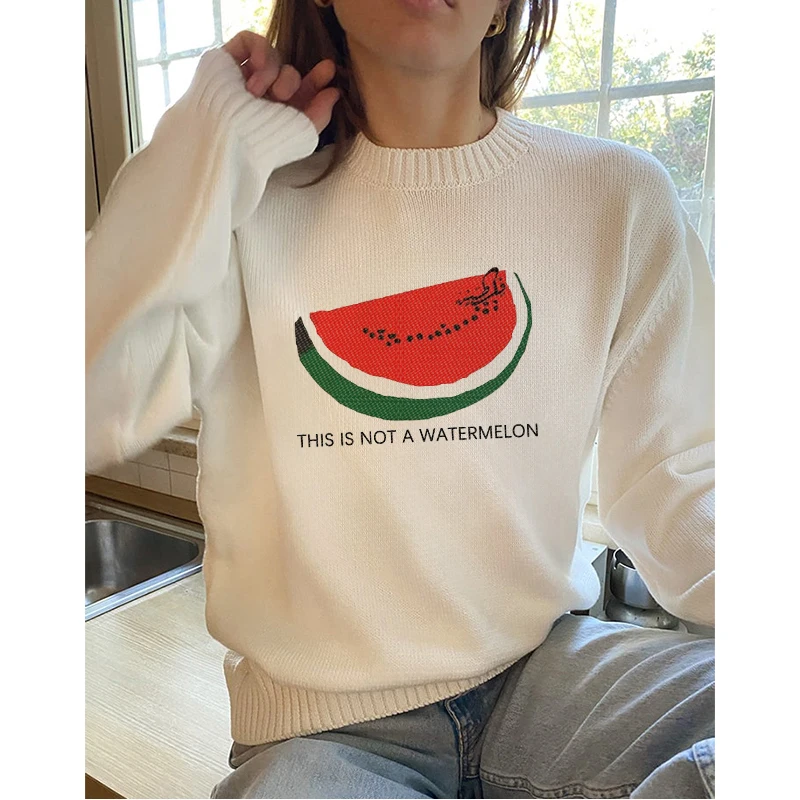 Y2k Vintage ästhetische Frauen Strick pullover Unisex koreanische Mode Pullover japanische Streetwear Harajuku Langarm Pullover