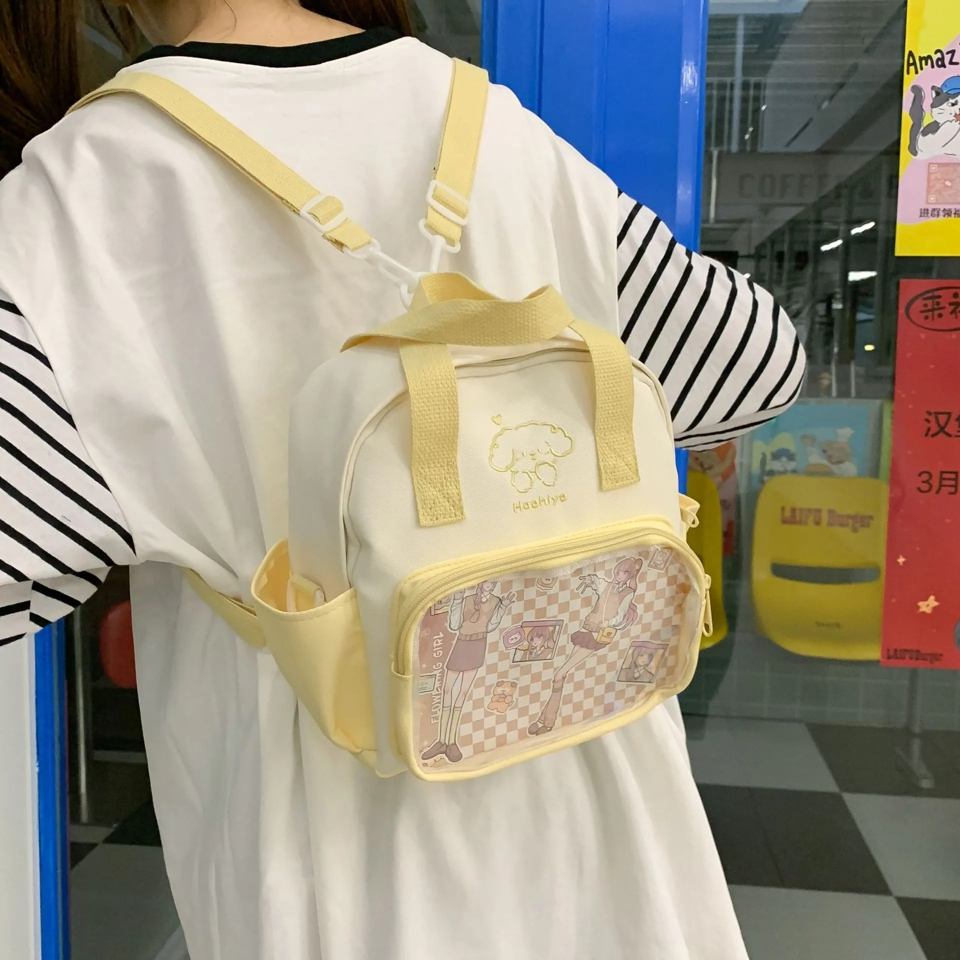 حقيبة مدرسية شفافة Ita ذات سعة كبيرة من Mochilas Mujer للاستخدام اليومي حقيبة ظهر الطالب المتوافقة مع Mochila حقائب نسائية أصلية #2