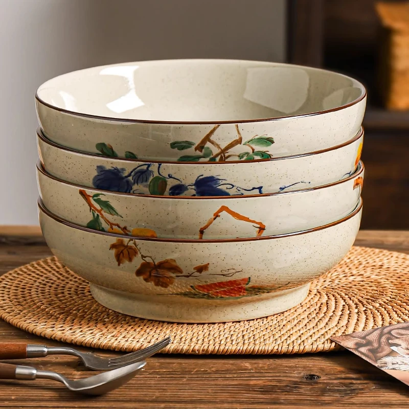 LMM Ceramic Large Soup Bowl Household Maoxuewang Boiled Fish and Meat Slices Large Bowl