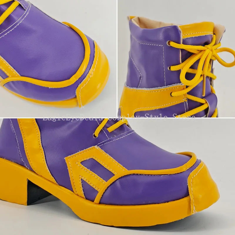 Kid AD KPop Demon Hunters Zoey Cosplay Costume Shoes Handmade Faux Leather Boots Anime Carnival Party Halloween Boots Prop Shoes