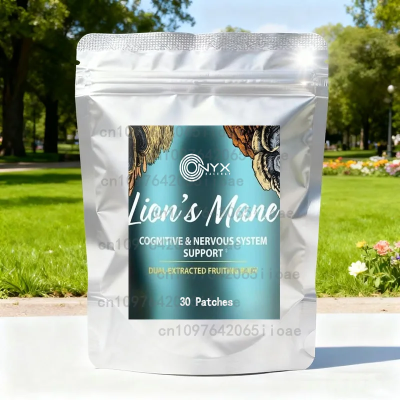 

30 пластырей с грибом львиной гривы, трансдермальные пластыри, для поддержки здоровья мозга и нервов