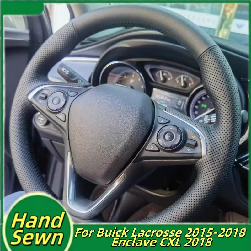 

Car Steering Wheel Cover Hand-Sewn Microfiber Leather For Buick Lacrosse 2015-2018 Enclave CXL 2018 Car Interior Accessories