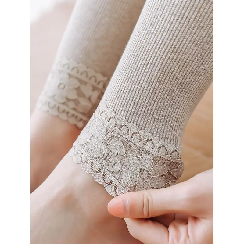 Woman Gym Leggings Velvet Fleece Lined Booty-Lifting Trousers High-Waisted Leggings Leggins Autumn Winter Warmth Micro Horn