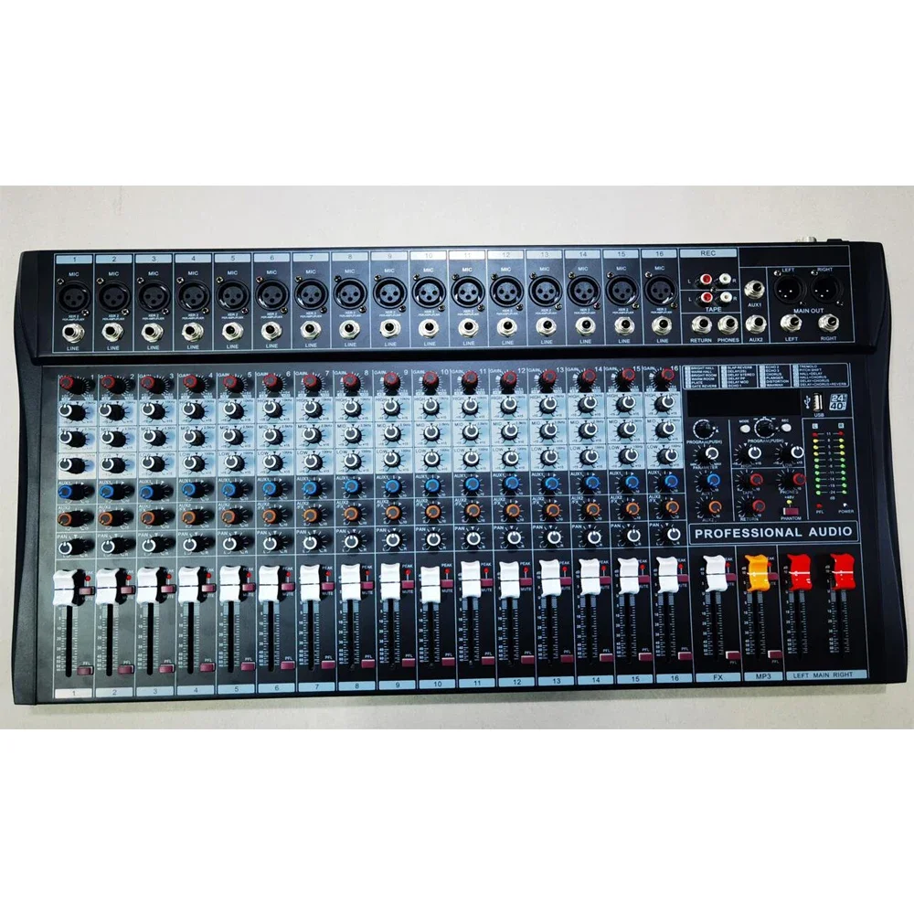 Top Quality RX1600 16 Channel Stage Performance Studio Sound Audio Mixer Mixing Console