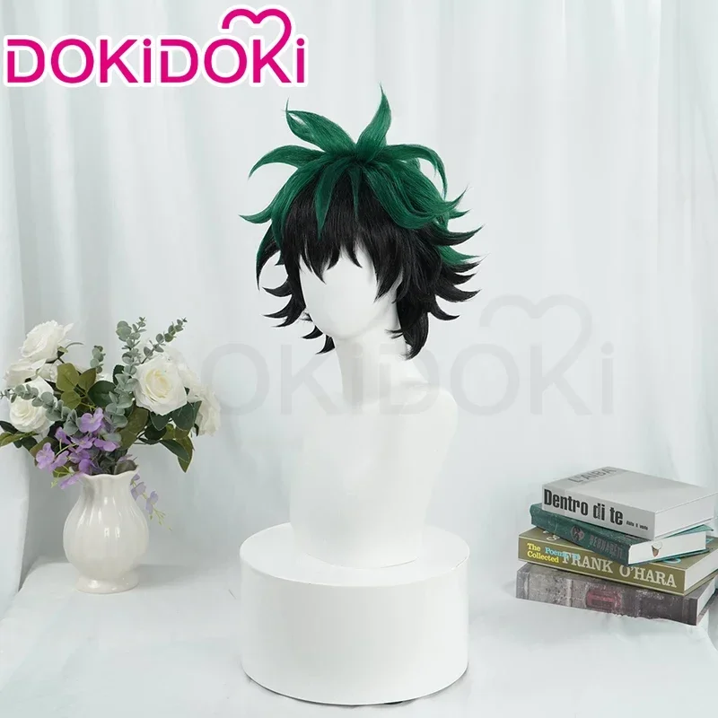 Midoriyaa Izukuu Cosplay Wig Anime DOKIDOKI Dekuu Heat Resistant Hair Free Cap MN3