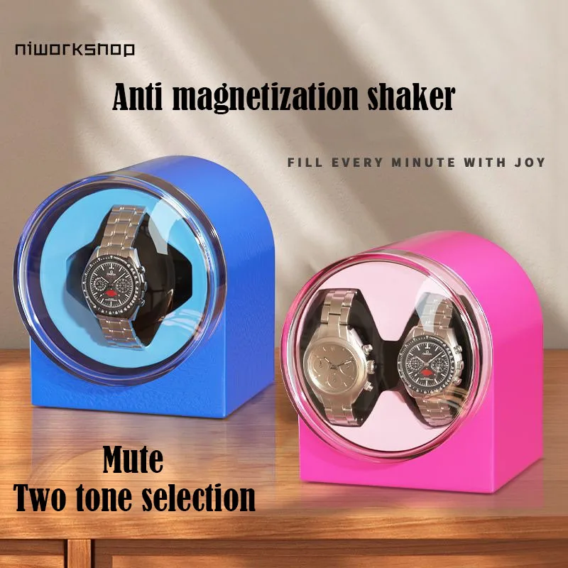 

Automatic Watch Winder with Zero Magnetism Mechanical Watch Organiser Storage Box Luxury Display Case Surprise Gift for Kids