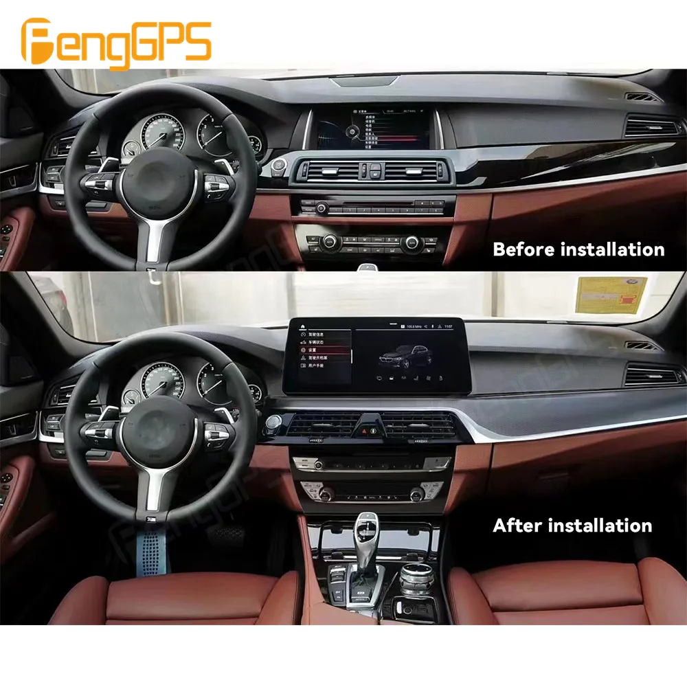 Car Radio For BMW 5 Series 7 Series F10 F11 F02 Upgrade To 2022 AC Panel Air Condition Auto Multimedia Player Navigation Carplay