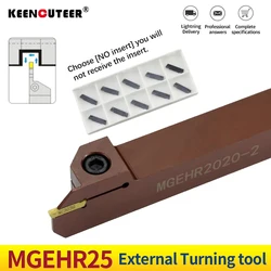 Support MGEHR pour outil de tournage, en acier à ressort MGEHR2525-2 CNC cutting tool, Insert de tour MGEHR2525-4, MGEHR2525-5, MGMN200-500 outil de coupe outils tour a metaux outillage