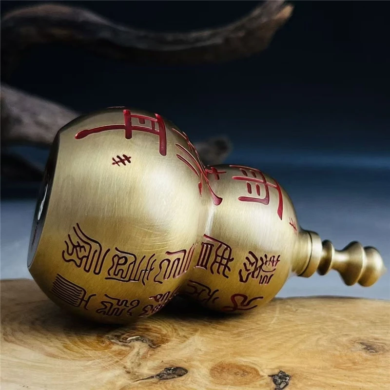 Brass jewelry, brass gourd ornaments, colorful brass gourds, longevity wealth, auspicious and safe decorations