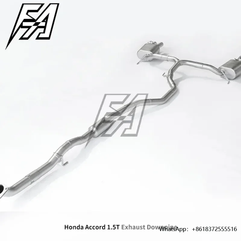 

daFor Honda Accord 1.5T Exhaust System Middle and Tail Section High Performance Exhaust Pipe Electric Valve Muffler Car Exhaust