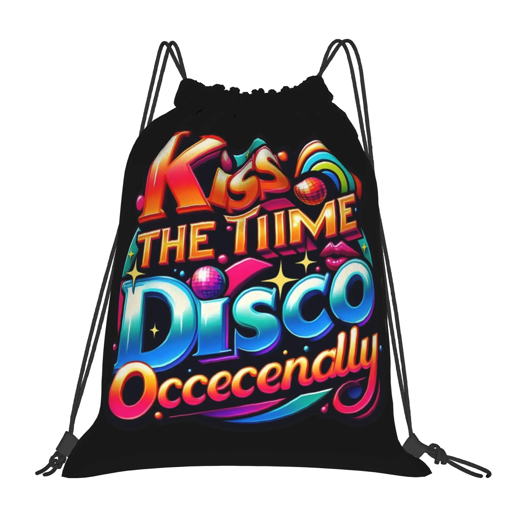 

Рюкзак-мешок Harrys Styles Kiss All the Time Disco Occasionally, спортивный, водонепроницаемый, на шнурках