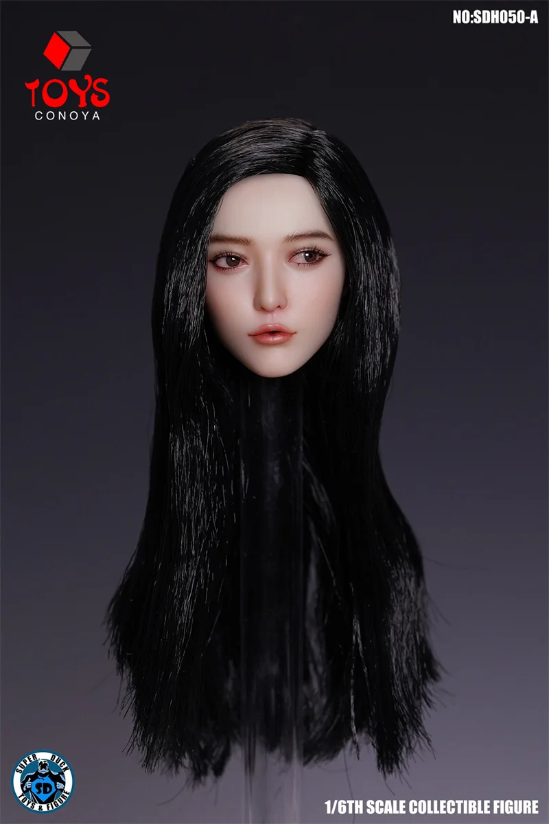 【2025 Q1】SUPER DUCK SDH050 1/6 Fan Bingbing Movable Eyes with Bubbles Head Sculpt Fit 12