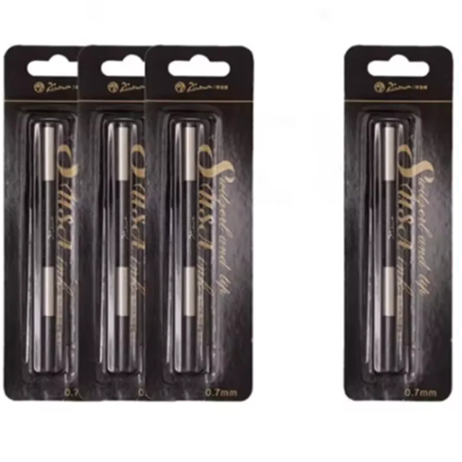Picasso espio caneta recarga de rolo, caneta esferográfica com ponta em rolo 0.5mm 0.7mm, recarga de tinta preta azul com 1 peça