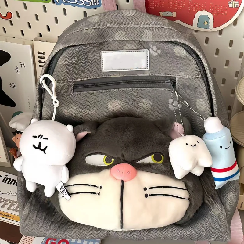 กระเป๋าเป้ตุ๊กตาแมวลูเซอร์ 36 ซม. จาก The Aristocats พร้อมซิปหลายชั้น จุหนังสือได้เยอะ เหมาะสำหรับเดินทาง นักเรียน ของขวัญวันเกิด