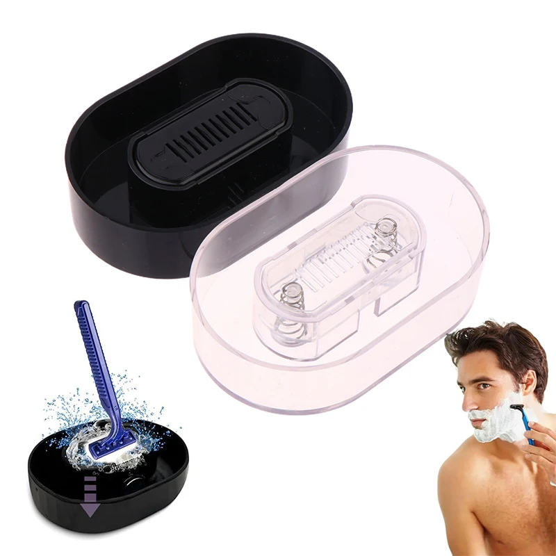 Rinser Cleaner For Most Head Razors Razor Efficiently Save Water Shaving Razor Rinser Plastic No Batteries Shaver Storage Rack