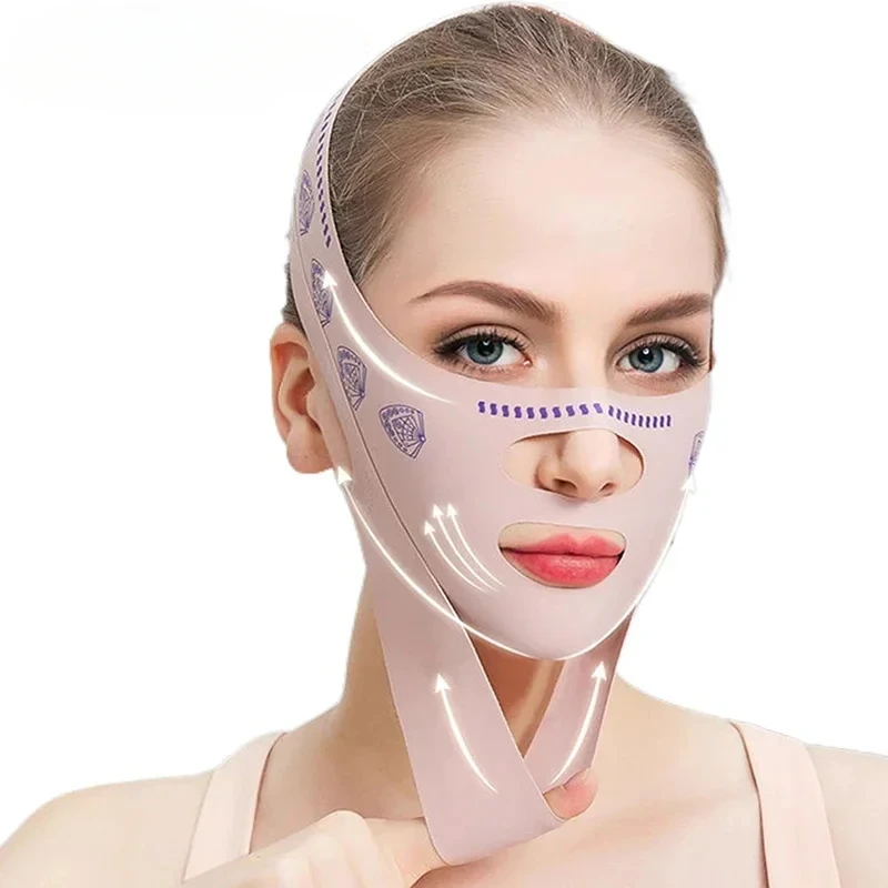 New Double-deck Face Slimming Bandage Face Lifting Belt V Line Shaper Cheek Chin Lift UP Strap Anti Wrinkle Facial Band Beauty