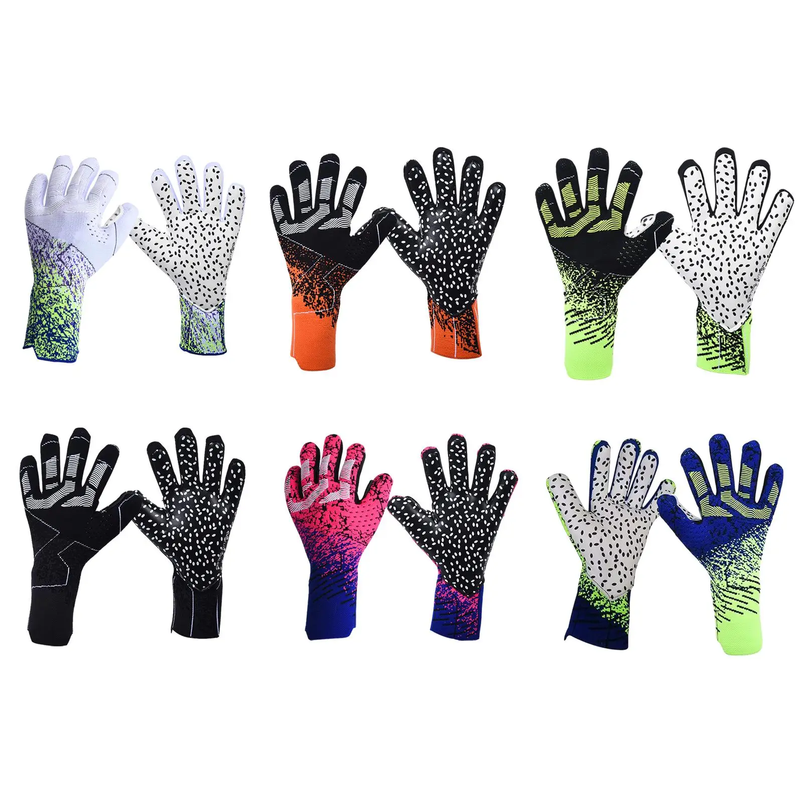 

Adults Goalkeeper Gloves Polyester Finger Protection Soccer Goalie Gloves