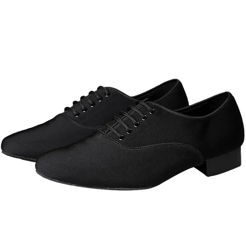 Ballroom Latin Dance Shoes Men Jazz Shoe Sneakers for Men Low Heel Professional or Practice Dancing Shoes Oxford Cloth