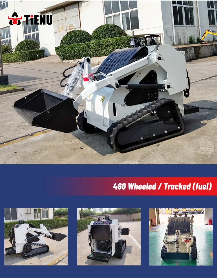 Maßgeschneiderter kompakter Mini-Kompaktlader 700kg 800kg kleiner Frontlader mit Schnellwechsler für Landwirtschaft und Bauwesen – Detail 4