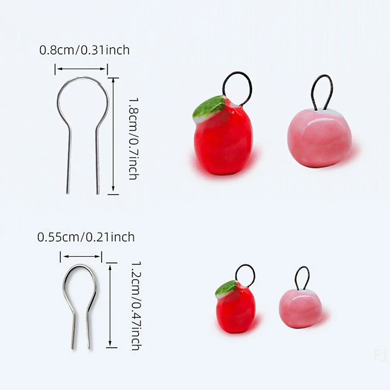 Anneau d'aiguille de combustion suspendu pour poterie, matériau résistant aux hautes températures, bijoux en céramique, anneau suspendu, outils de poterie, 50/100 pièces