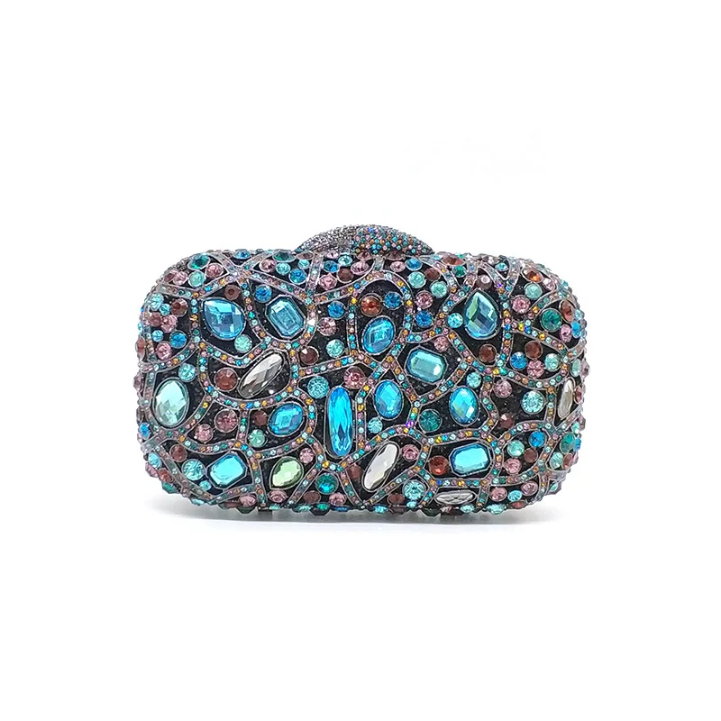 

Women's Crystal Evening Pouch - Lustrous Classy Detail More Polished Than Simple Bags Voguish Cocktail Party Must-Have
