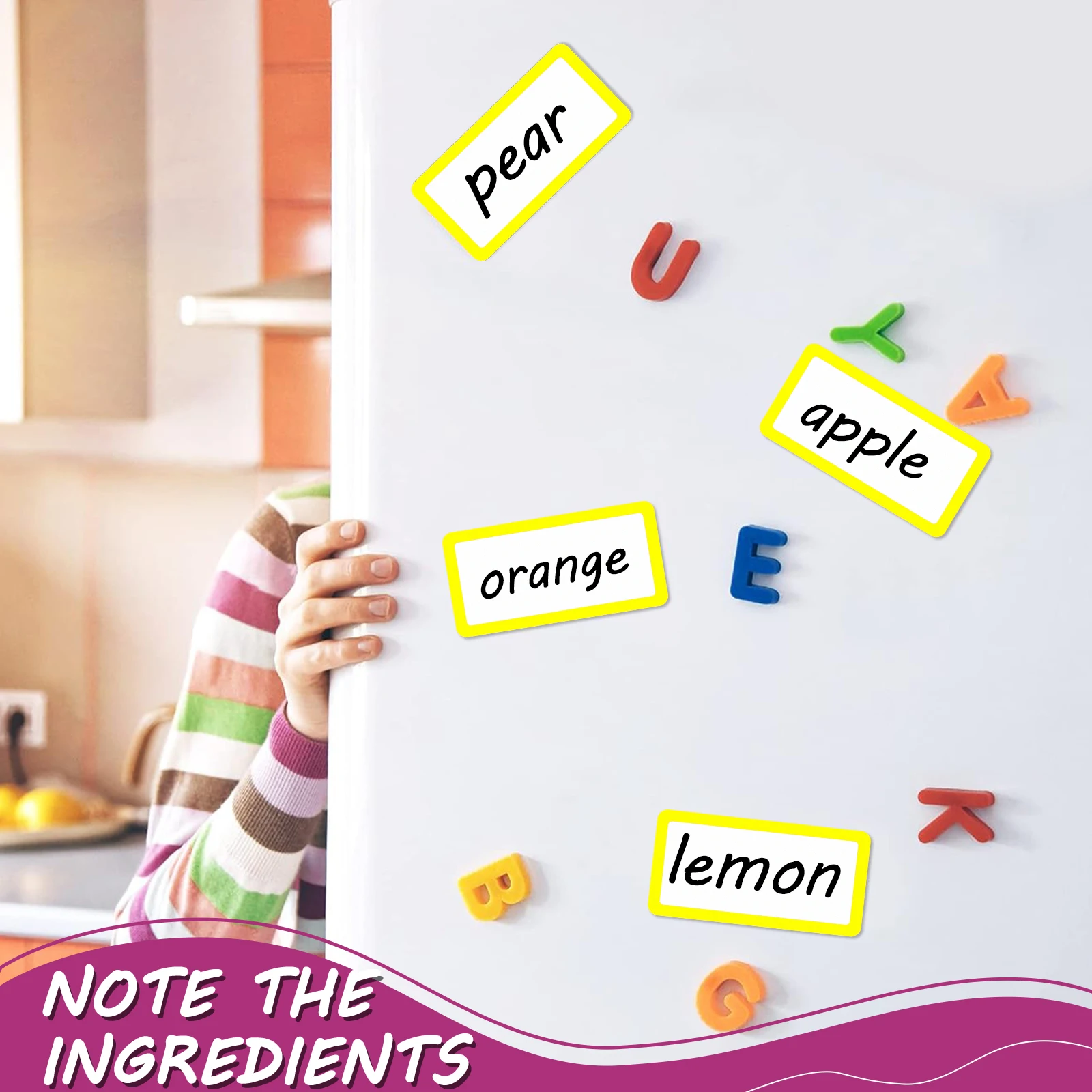 

10Pcs Magnetic Nameplates Dry Erase Labels for Whiteboards Refrigerators Flexible Portable No Residue Easy Remove