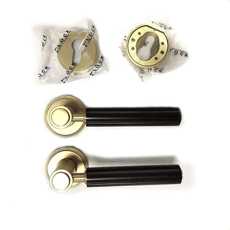 

American Standard 63mm Brass Door Handle Lock for Villa Apartments-Key Operated Furniture Lock for Entry Wooden Mortise Lever