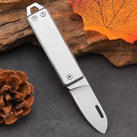 High Hardness EDC Knife Folding Knife Edge Camping Self-defense Knife Gift Fruit Knife Open Box Tool Key Pendant Outdoor Tool