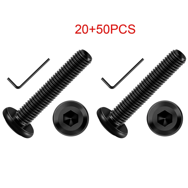 

Flat Head Hex Socket Caps M6 Screw Bolts, 304 Stainless Steel Furniture Bolts Full Thread, Hex Wrench