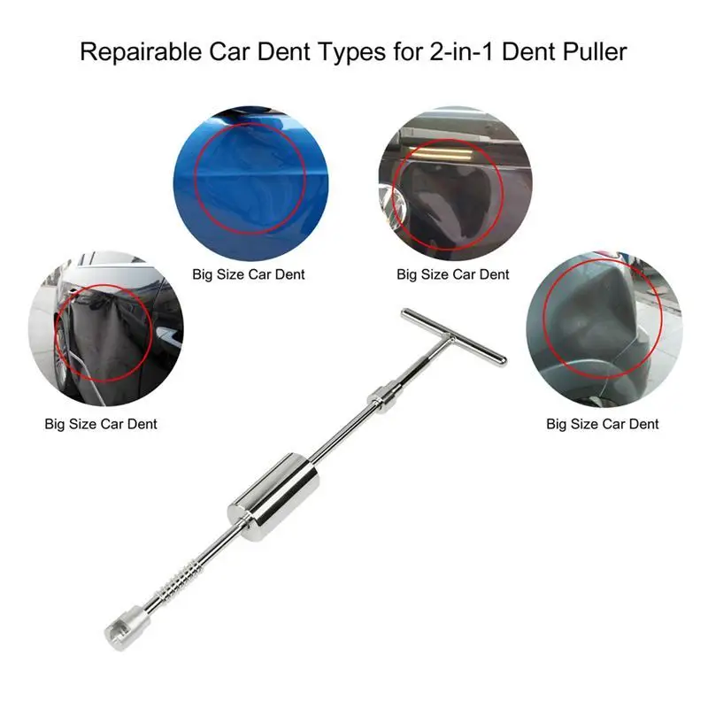 Super PDR Car Dent Repair Tools Paintless Body Dent Removal Kits Auto Dent Remover Suction Cup Long Dent Puller Tool Kit for Car