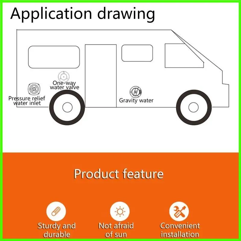

RV для запорной кепки с пресной водой с начинкой для впускного гравитации для люка для кемпинга