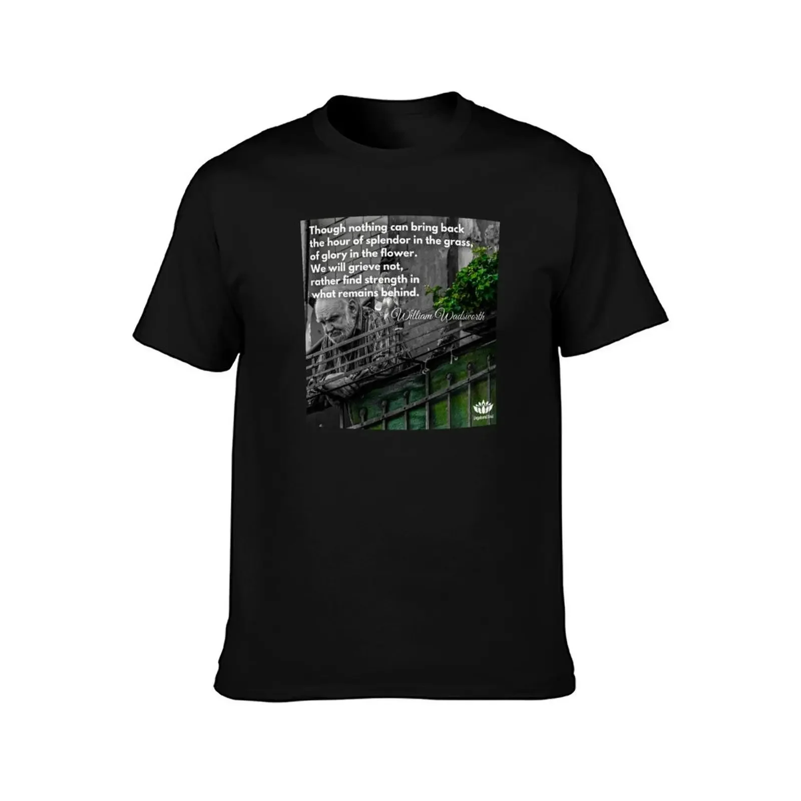 Splendour in the Grass — Poem by William Wadsworth T-Shirt custom t-shirts customs mens big and tall t shirts