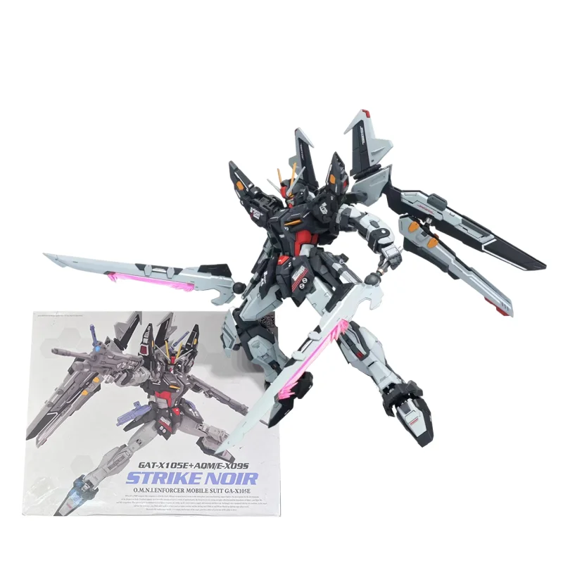 

Dragon Momoko Mg 1/100 Gat-X105E Strike Noir Assembly Model High Quality Collectible Anime Robot Kits Models Kids Gift