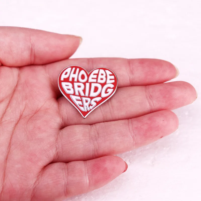 Singer Phoebe Bridgers Loving Heart Enamel Pins Fans Gifts Music Metal Brooch Badge Fashion Jewellery Accessory