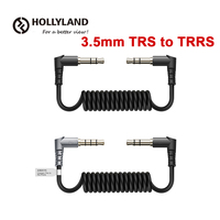 Hollyland 3.5mm TRS to TRRS TRS Microphone Adapter Patch  Universal Audio Cable for Cameras Lark 150 Mic