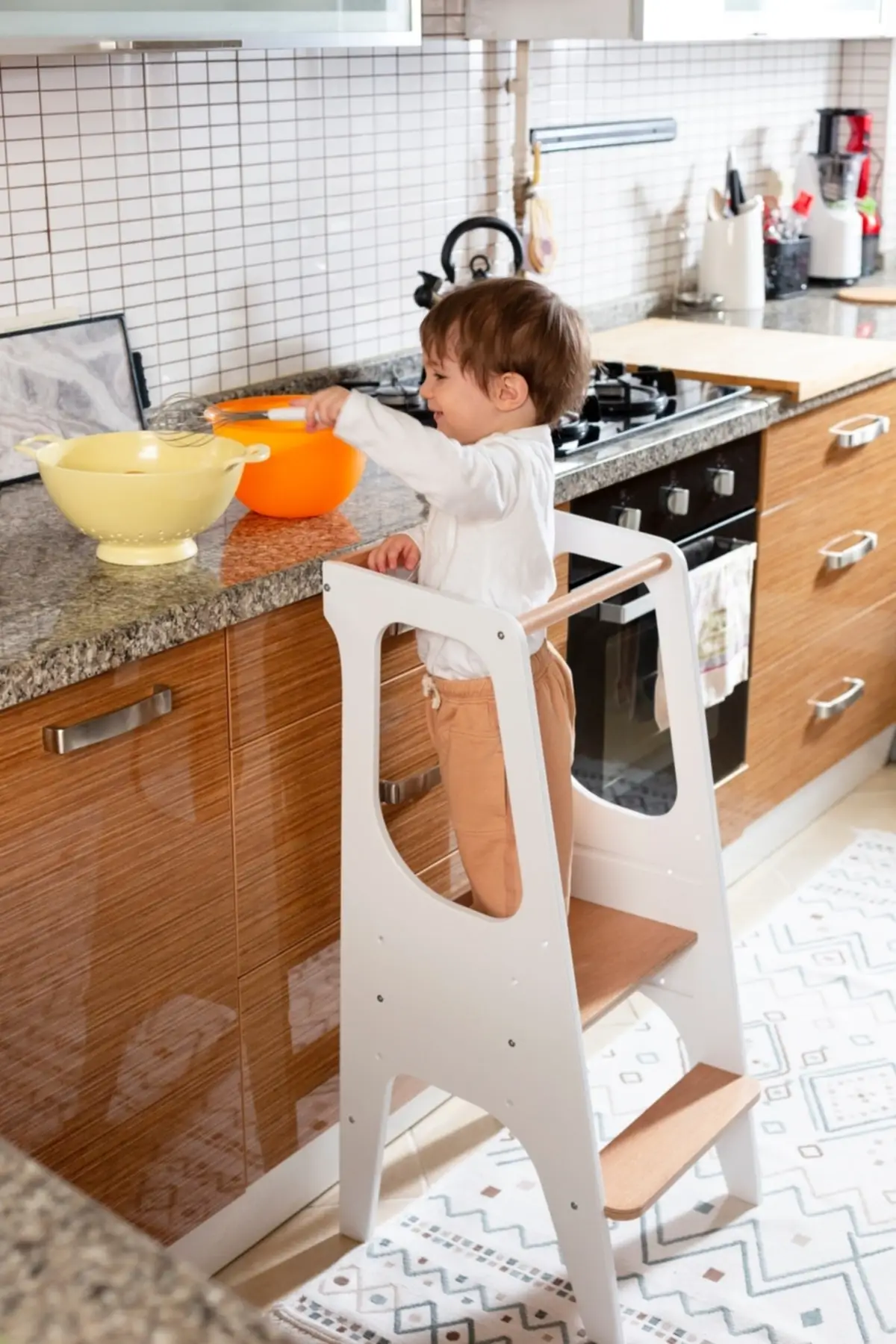 Kitchen Helper tower Kitchen stool Safety stool Toddler step stool Kid Step Stool Activity tower Montessori tower Stepping stool