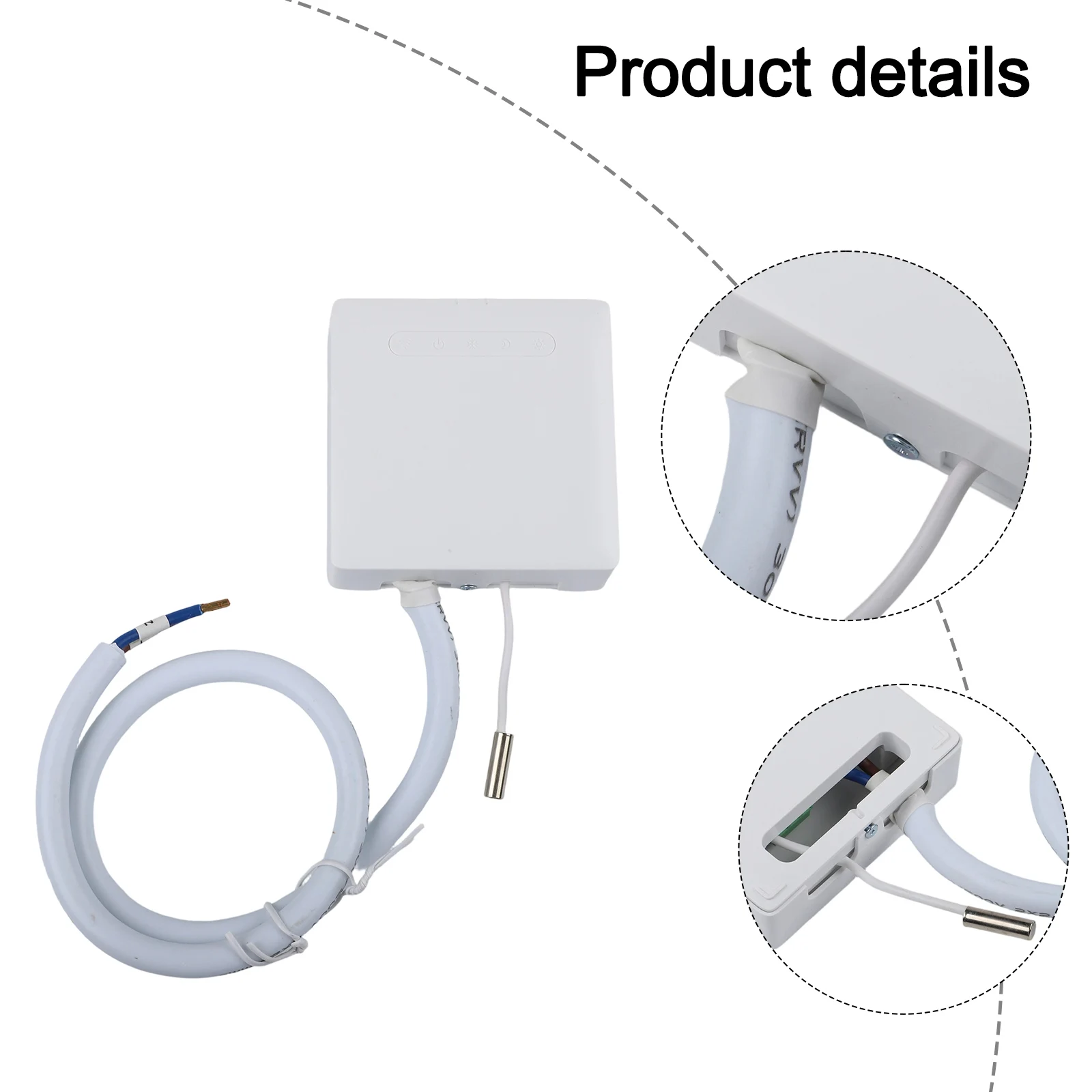 Room Customization Smart Thermostat Minimalist Design Personalized Heating App Controlled Heating System White