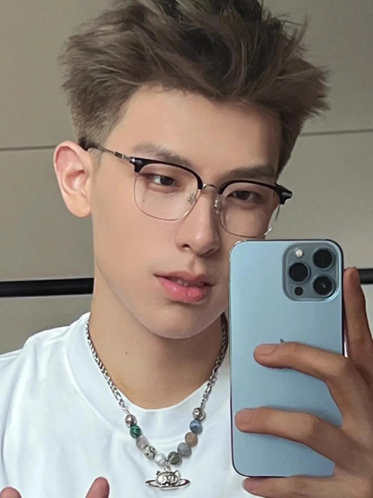 

Polytechnic men's half-rimmed eyeglasses frame frames business eyebrow frames senior brand black frame square for men and women