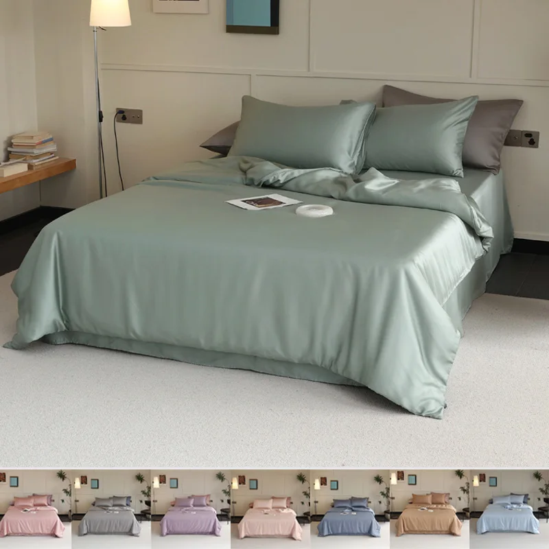 

Mulberry Natural Silk Duvet Cover Luxury Smooth Quilt Cover for Single Double Queen King Size Bedding Soft Silky Comforter Cover