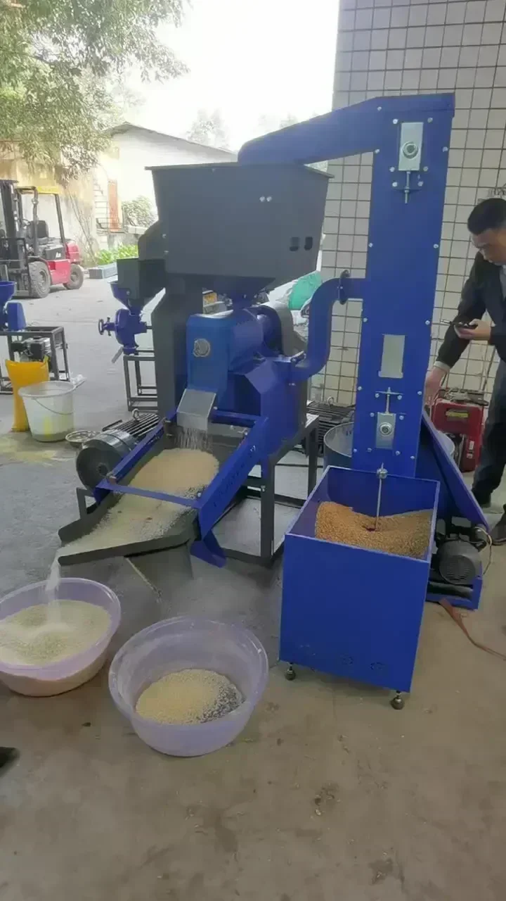 Good Quality Commercial Ues Rice Husk Removing Machine Processing BB-N70D + Elevator Mill For Milling Workshop