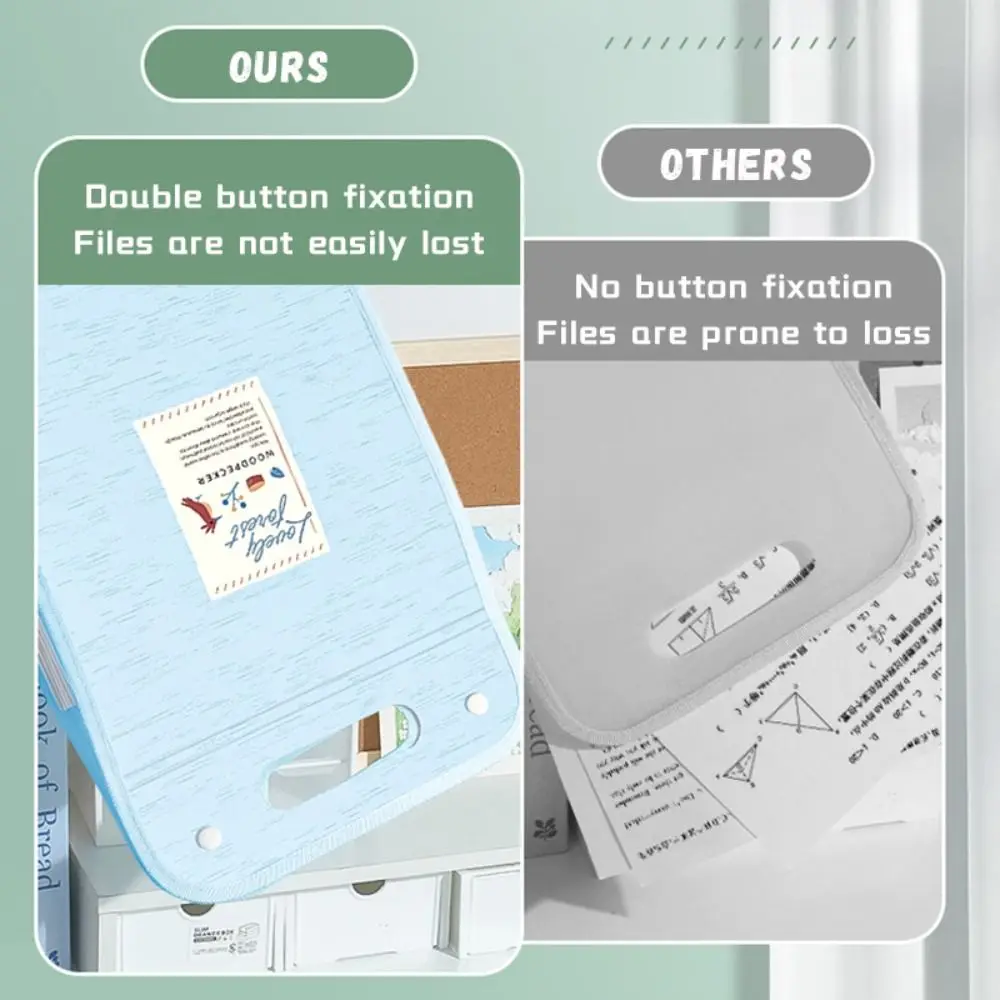 Простая сумка для файлов формата А4, ручная 13-слойная папка для хранения тестовой бумаги, классификация, большая вместительная сумка для данных для студентов