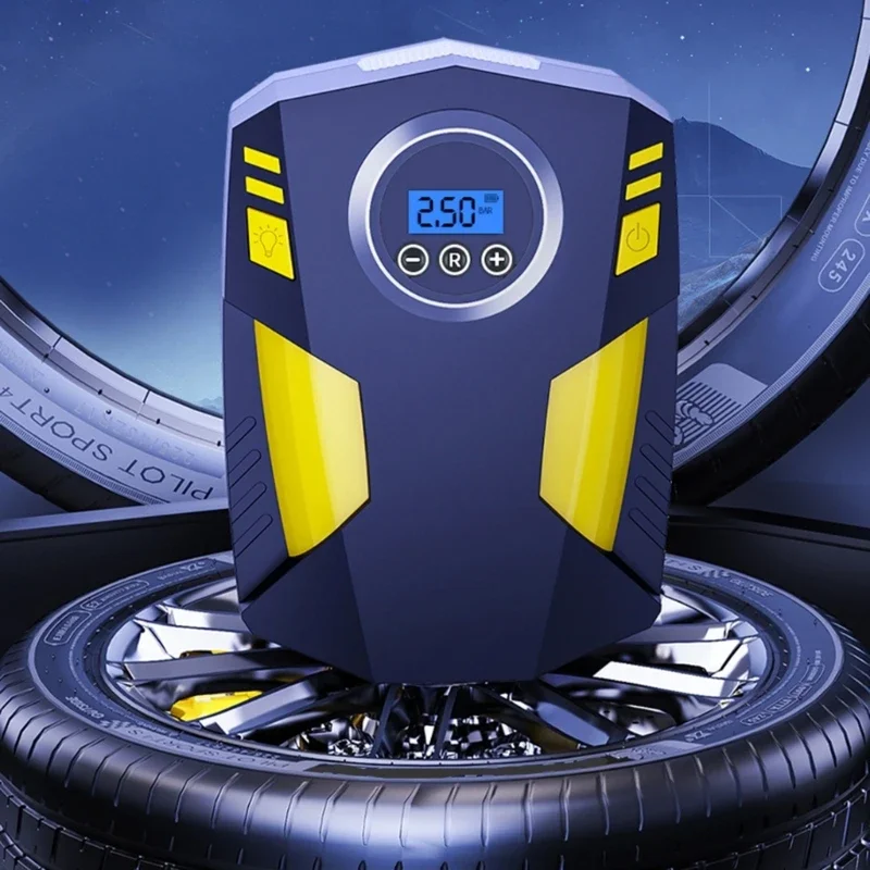 

Electrical Intelligent Wireless Tire Inflator Air Compressor for Car Motorbike Tyre Inflatable with Digital Display