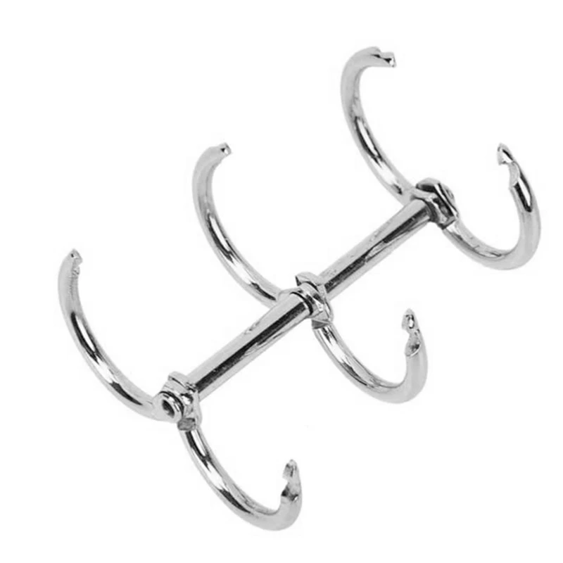 12 Pcs 3 Ring Book Rings Leaf Binders Office Book Rings Snap Split Hinged 20Mm Inner Diameter Book Ring