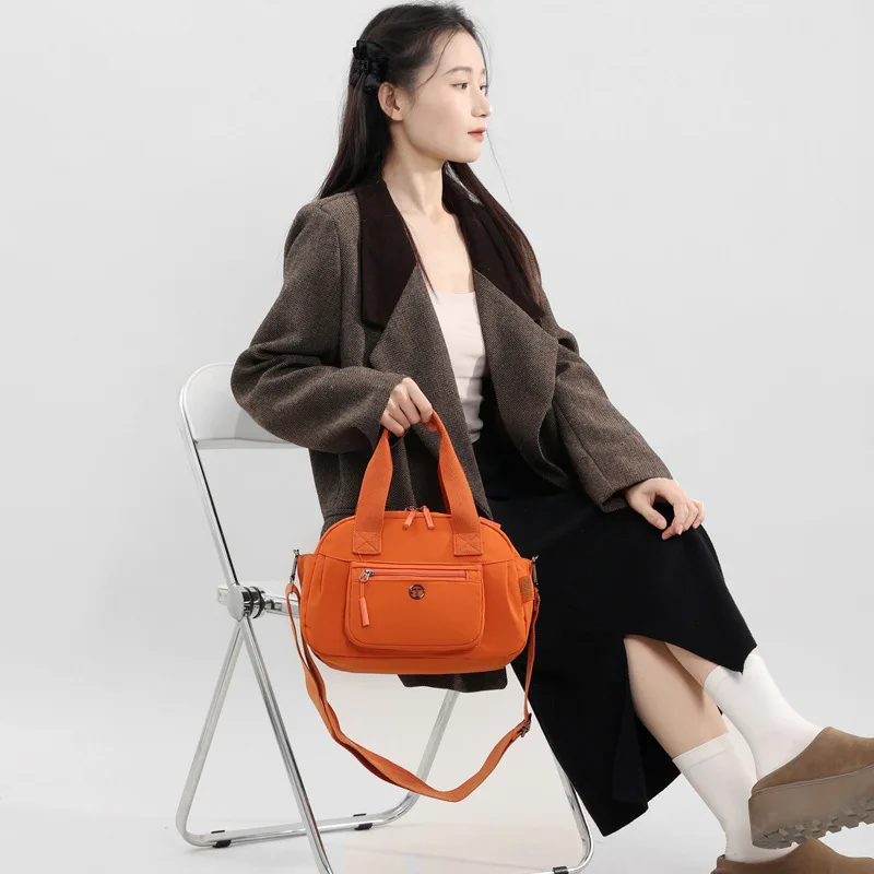 

Женская сумка через плечо большой вместимости, новый универсальный рюкзак, многофункциональная сумка, легкая водонепроницаемая сумка из нейлоновой ткани